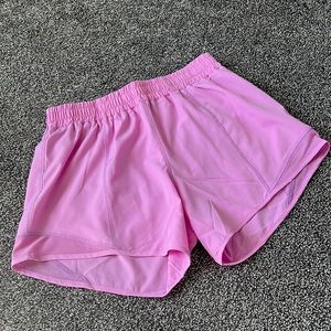 Pink athletic shorts
